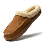Men's Winter Slippers Plush Lining Flock Upper Rubber Outsole 2
