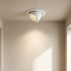Ceiling light fixture on a neutral ceiling