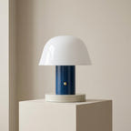 Table Lamp LED Touch Dimmer USB Port Polycarbonate Metal 22 cm