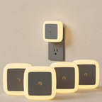 Set of square wall lights with a neutral background