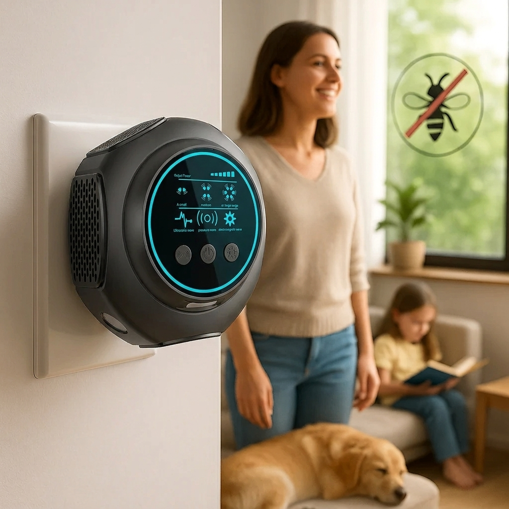 Ultrasonic Pest Repeller Plug In 25–45 kHz 6–8W Indoor Coverage Device 3