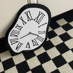 Modern Wall Clock Decor – Unique Irregular Acrylic Design in Black, Blue, and Multicolor – Artistic Timepiece for Home Interiors 4