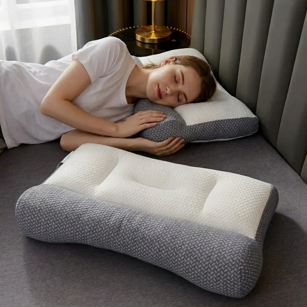 Convertible Neck Pillow with Contour Design for Travel and Neck Pain Relief 2