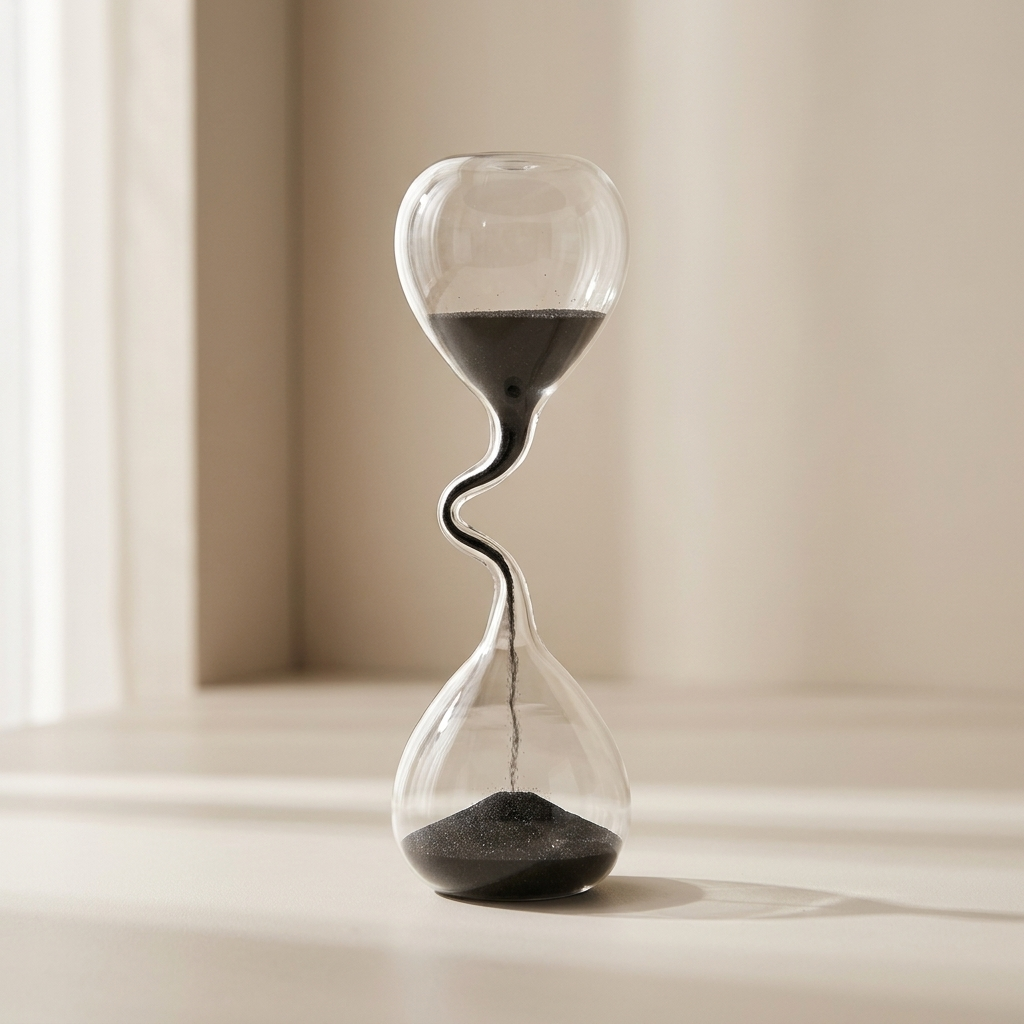 Hourglass Glass Twisted Curve Design Decorative Timer