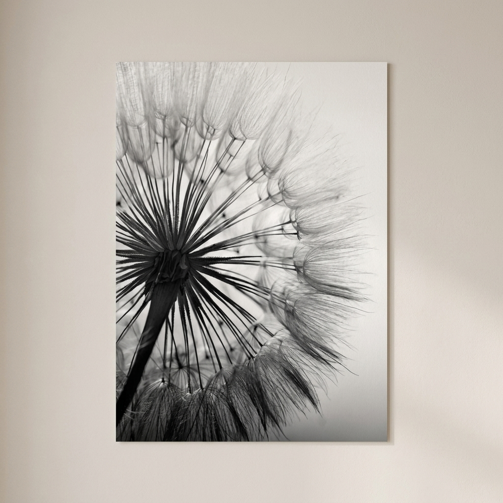Canvas Print Cotton Matte Finish Dandelion Design Unframed
