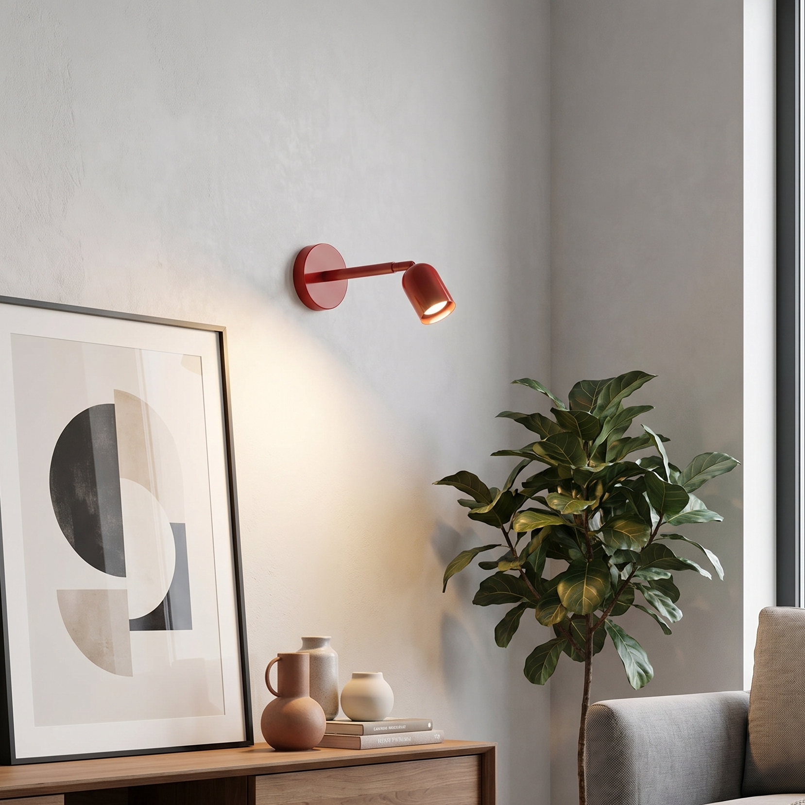 Adjustable Wall Sconce, Rotatable Arm, Iron Frame, Wall Mounted 4