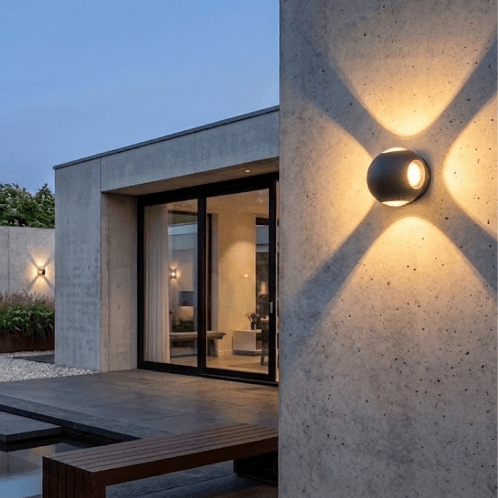 Outdoor Wall Lamp LED Metal IP65 Waterproof Exterior Lighting Fixture for Garden Porch Patio Wall Mounted Lighting2