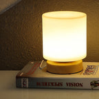 Mini Glass Table Lamp - 360° Illumination for Nightstands 6