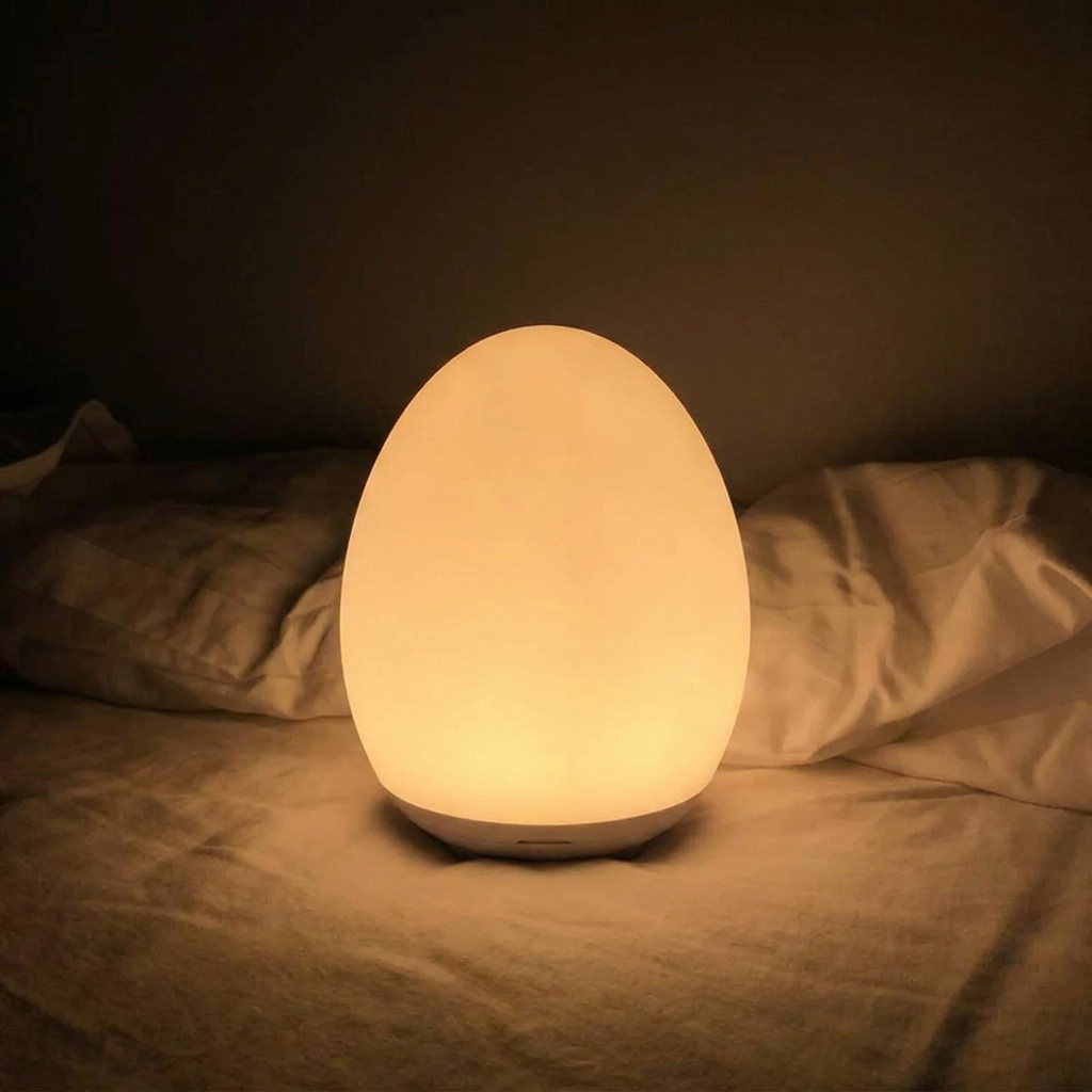 Touch Control LED Night Light with RGB Colors and Warm White, 100h Battery Life, Portable Night Lamp for Baby's Room 4