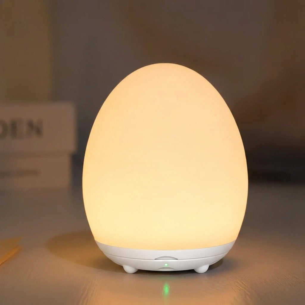 Touch Control LED Night Light with RGB Colors and Warm White, 100h Battery Life, Portable Night Lamp for Baby's Room 2