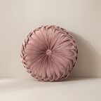 Decorative Pillow Velvet Round Frill Cushion