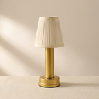 Brass Table Lamp Wireless Integrated LED Polished Brass Finish 0