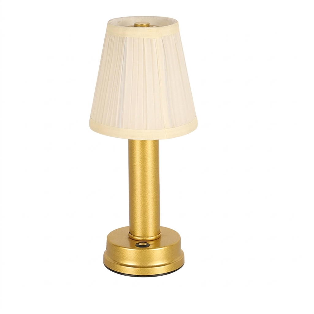 Brass Table Lamp Wireless Integrated LED Polished Brass Finish 4