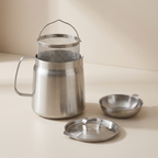 Deep Frying Pot with Oil Strainer, Fine Mesh Strainer, Pouring Spout, Oil Storage 0