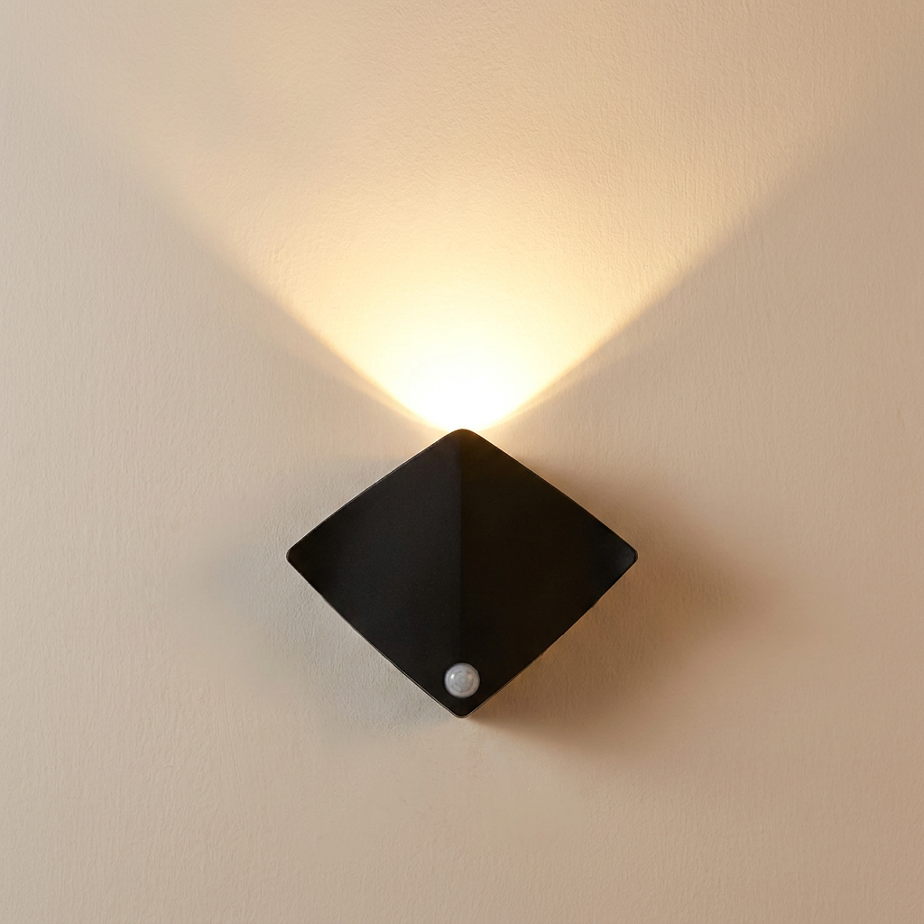 LED Wall Lamp, Motion Sensor, Wall Mounted, 10 LED Light Sources