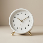 Silent Alarm Clock Quartz Movement Compact Design