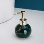 Liquid Soap Dispenser Marble Finish Pump Decorative Countertop