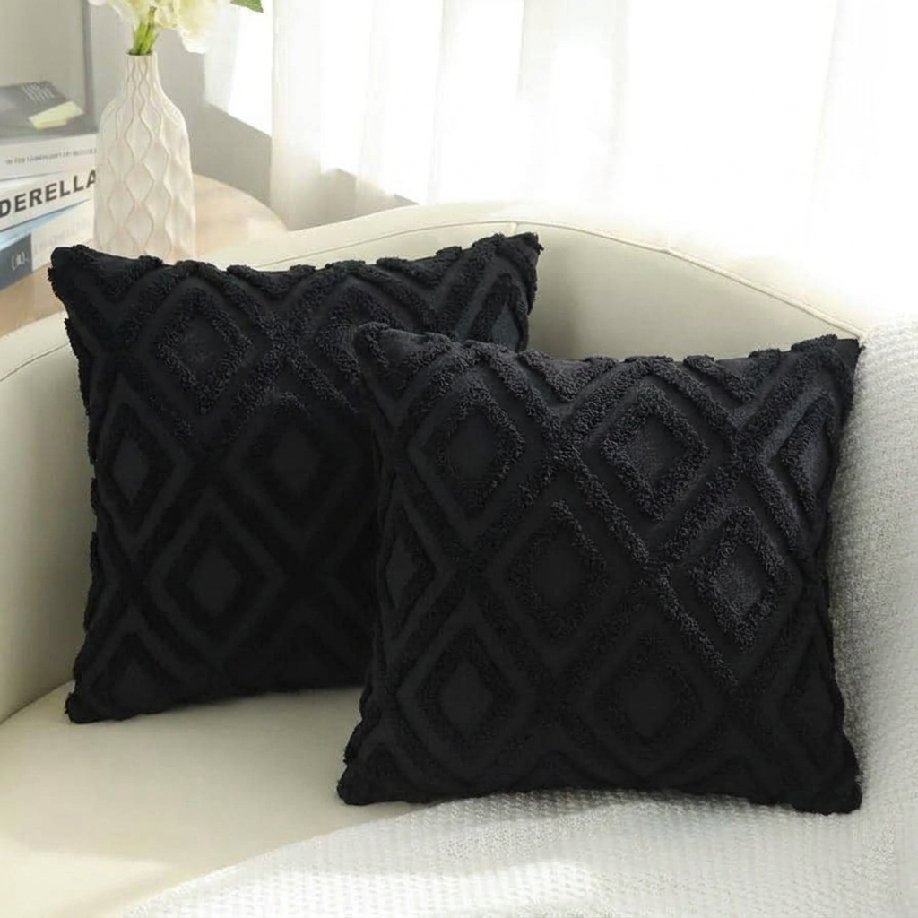 Cushion Cover Textured Weave Standard Size Machine Washable