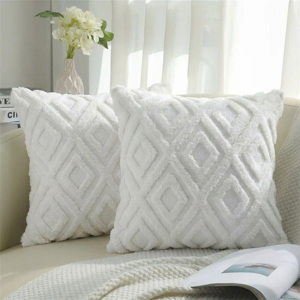 Cushion Cover Textured Weave Standard Size Machine Washable
