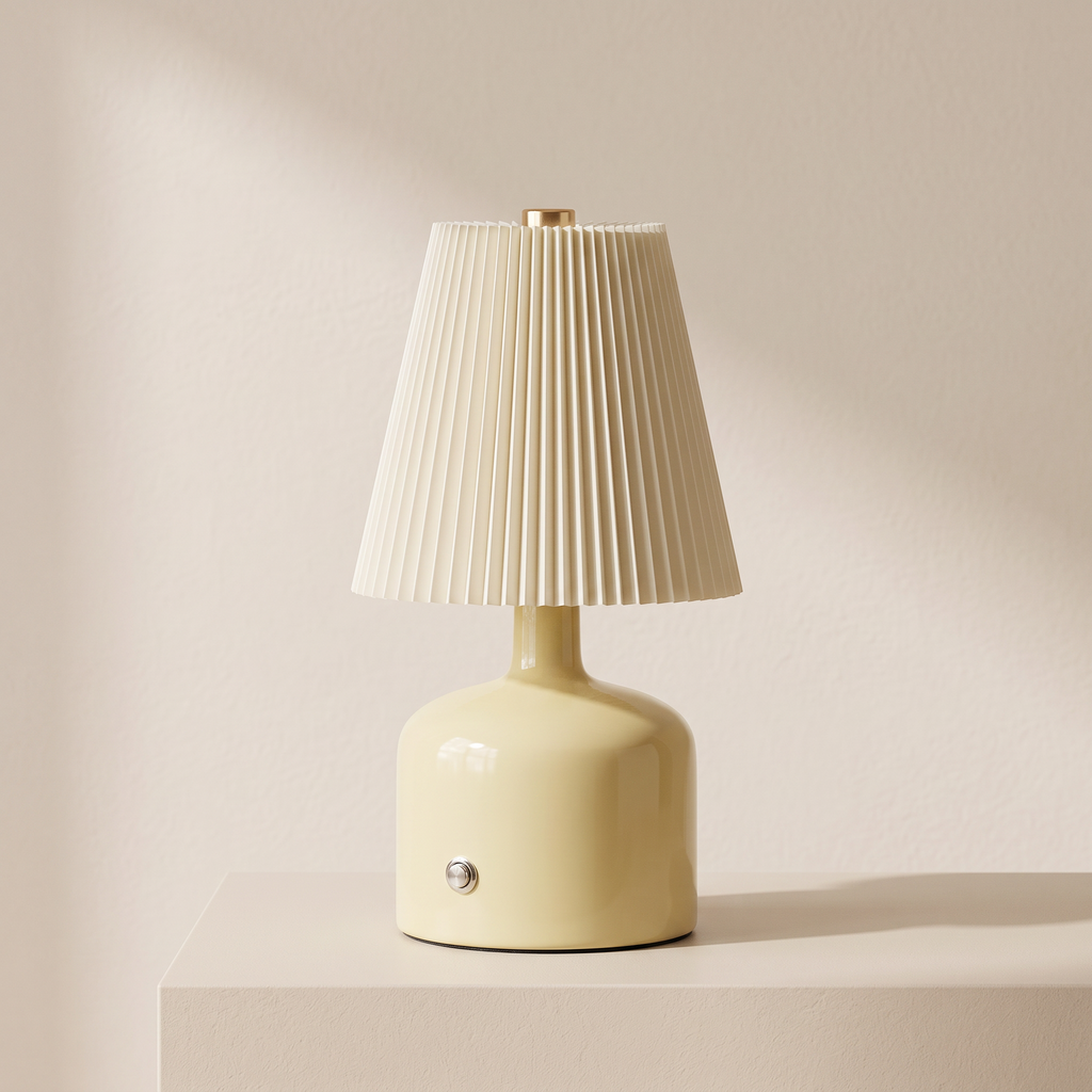 Rechargeable Table Lamp, Touch Control, 1200mAh Battery, 3-Color Lighting