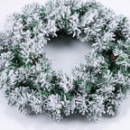 Christmas Wreath, Snowflake Design, Door Hanging, Green
