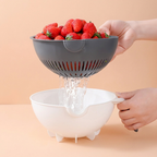 Vegetable Slicer, Multifunctional, Interchangeable Inserts, Strainer Basket 3