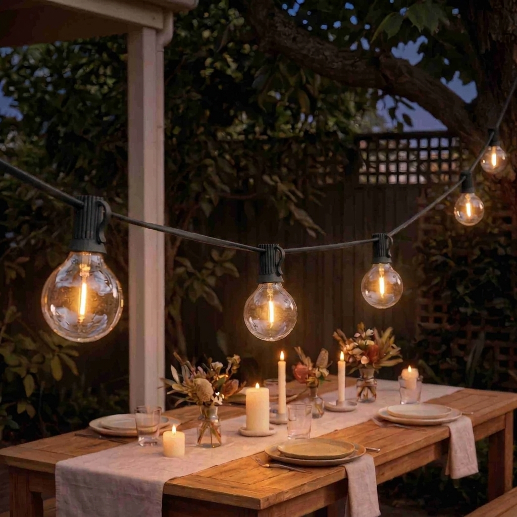Festoon Lights Warm White LED Indoor Outdoor 1