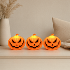 LED Pumpkin Candles Plastic Jack O Lantern Design 4