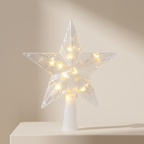 Christmas Tree Topper Star Light, LED Light, Battery Powered, Switch Operated