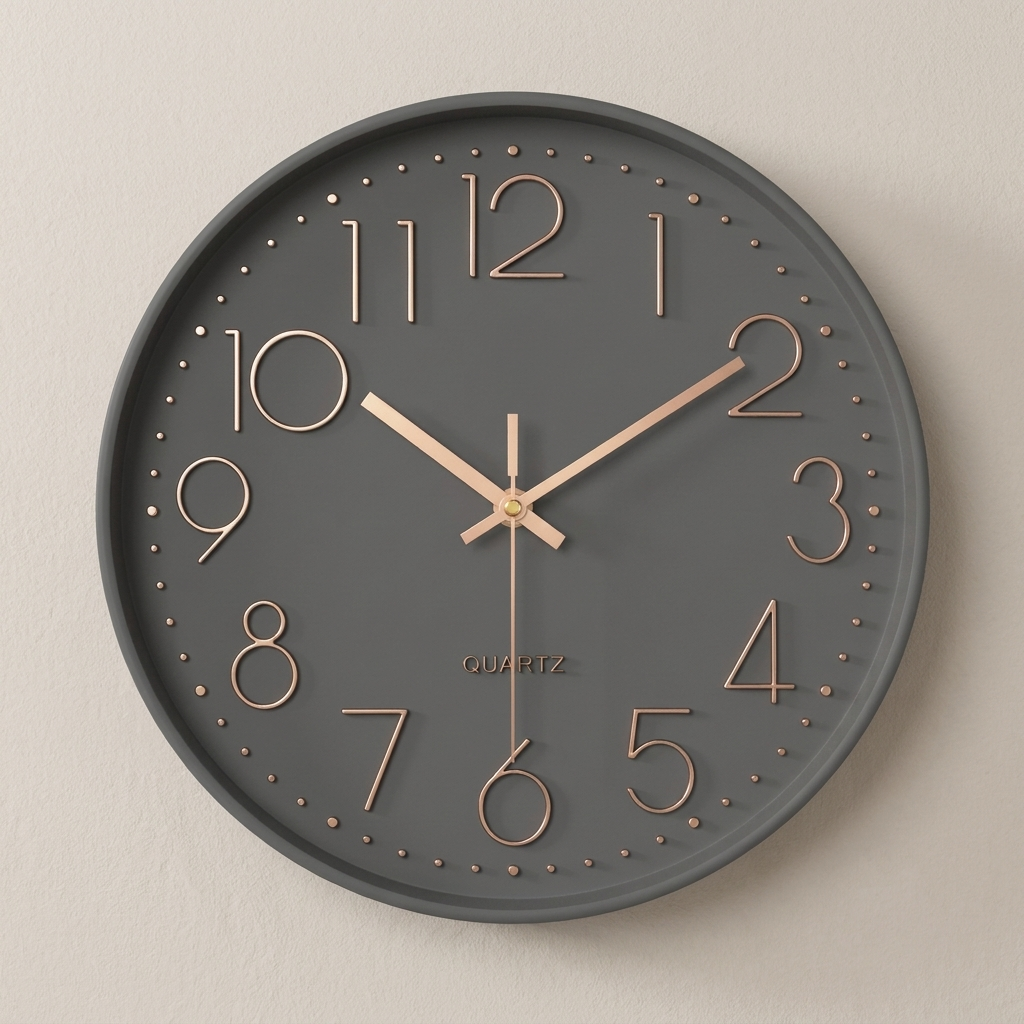 Modern Wall Clock Silent Movement Minimalist Design