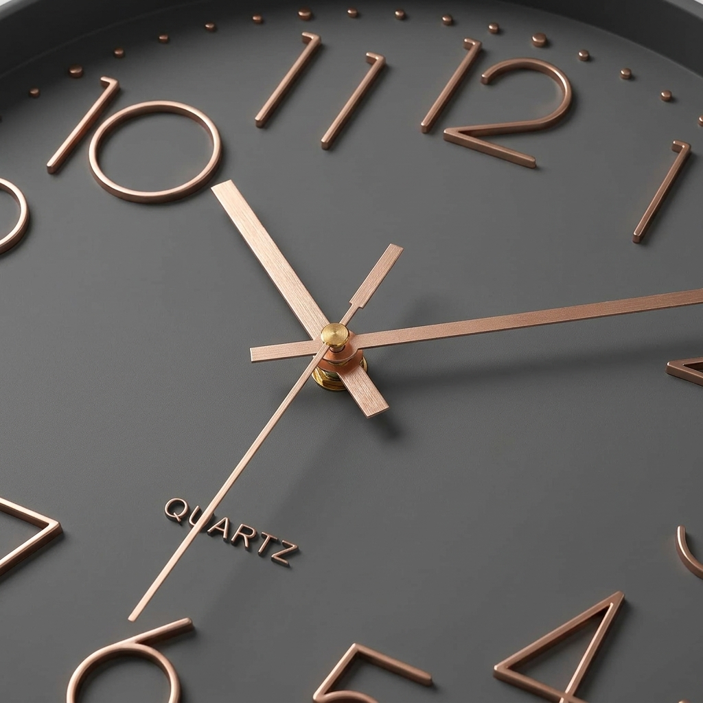 Modern Wall Clock Silent Movement Minimalist Design