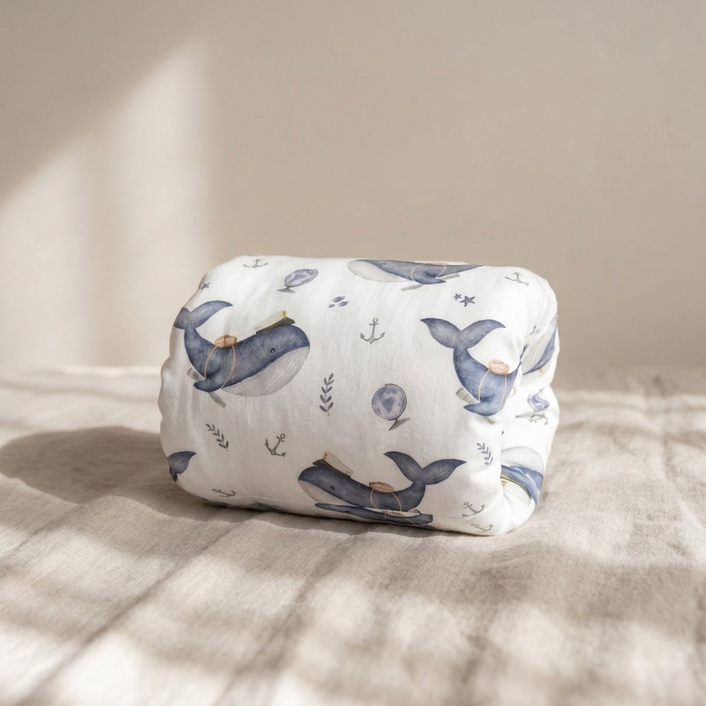Nursing Pillow with Curved Shape and Side Feeding Design for Multi Functional Use
