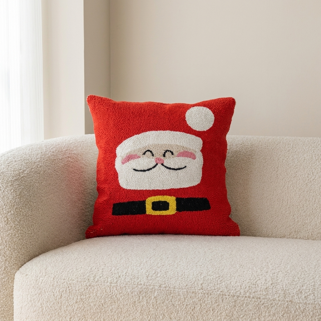 Christmas Cushion Cover Festive Decorative Square Pillow Cover