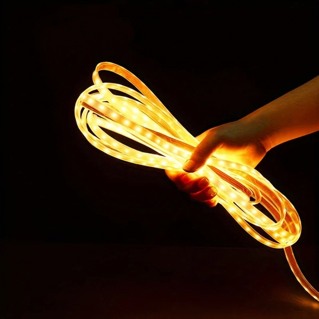 Solar LED Strip Lights with Remote Control and Waterproof Design 4