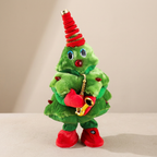 Dancing Christmas Tree Plush Toy with Music and Lights