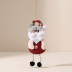 Christmas Tree Hanging Ornaments with Santa, Snowman and Reindeer