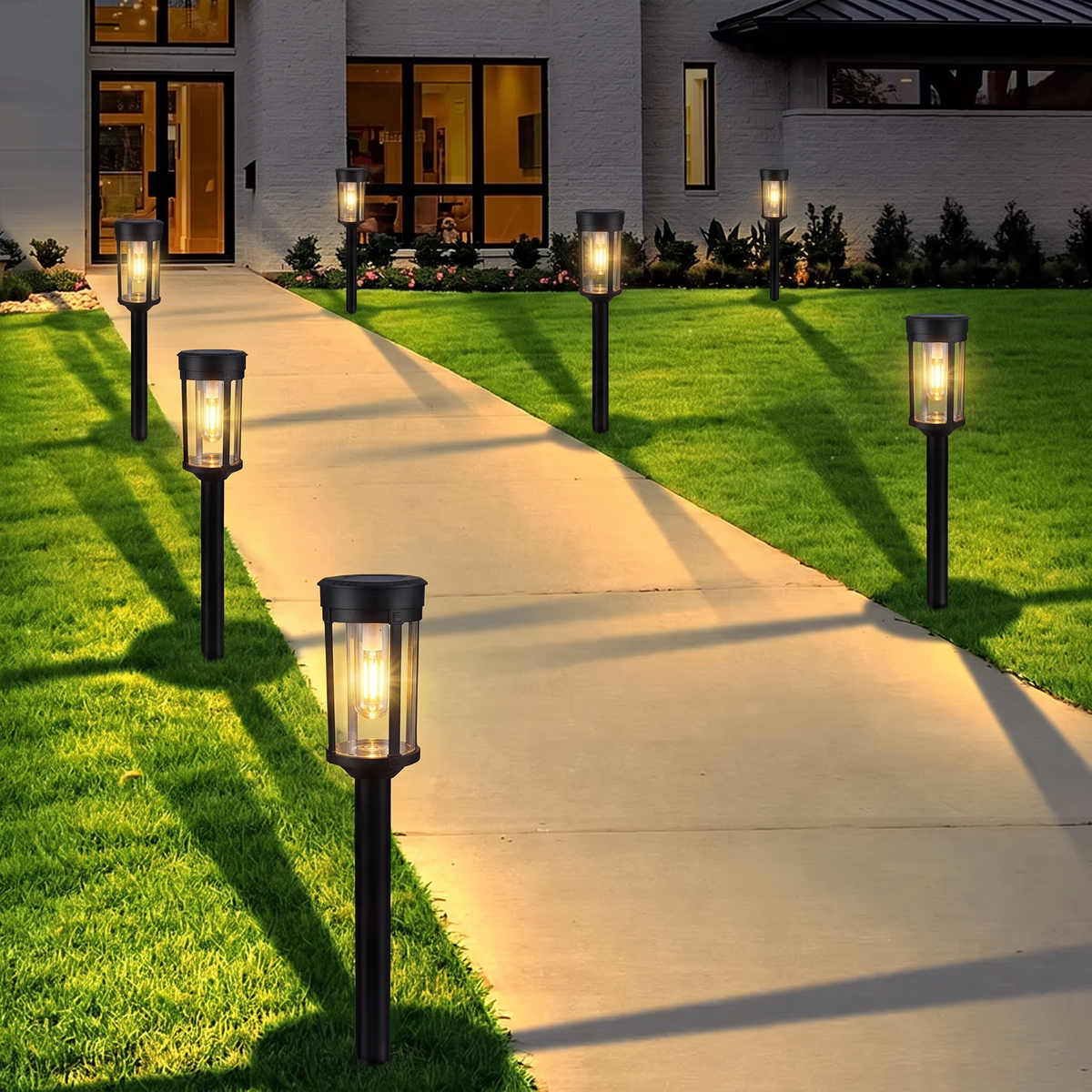Solar Garden Light Automatic Dusk to Dawn IP65 Waterproof Landscape Path Light 2