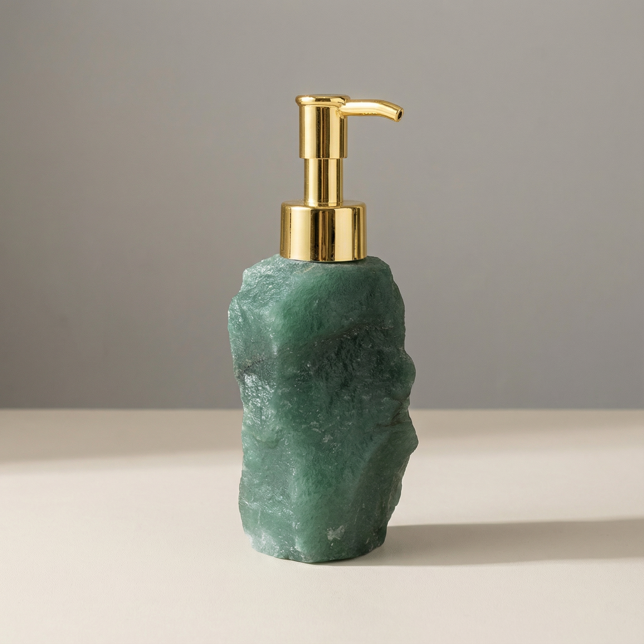 Elegant Glass Soap Dispenser with Unique Gemstone Design – Premium Crystal Hand Soap Dispenser for Soap, Lotion, and Essential Oils