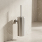 Wall-Mounted Toilet Brush Holder - Stylish Stainless Steel Design