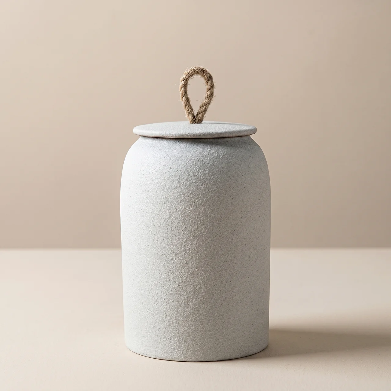 Ceramic Tea Canister with Lid Heat Resistant Compact Storage Container