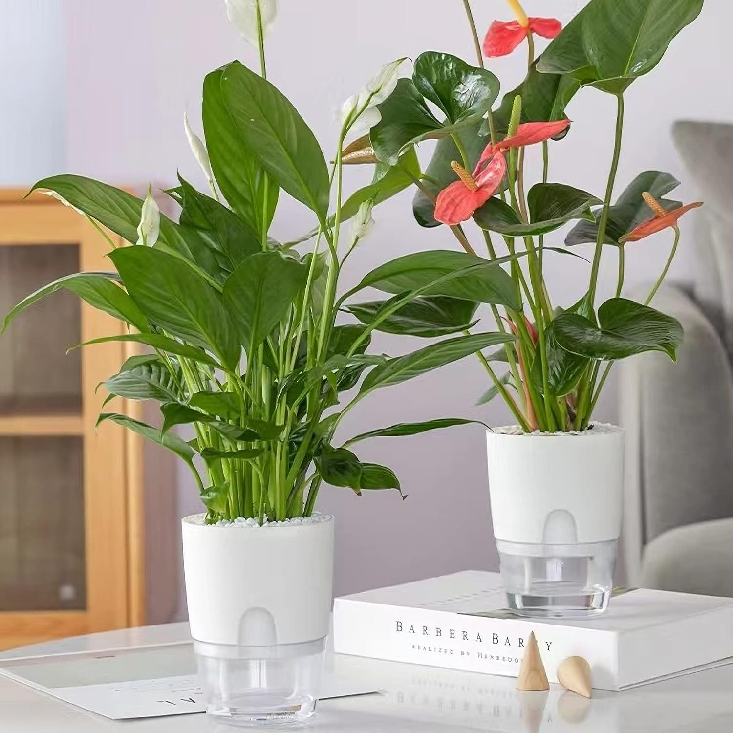 Self Watering Planter PP PET Material Plant Pot