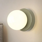 Wall Sconce Globe Light Dimmable Hardwired Indoor Pearl Finish