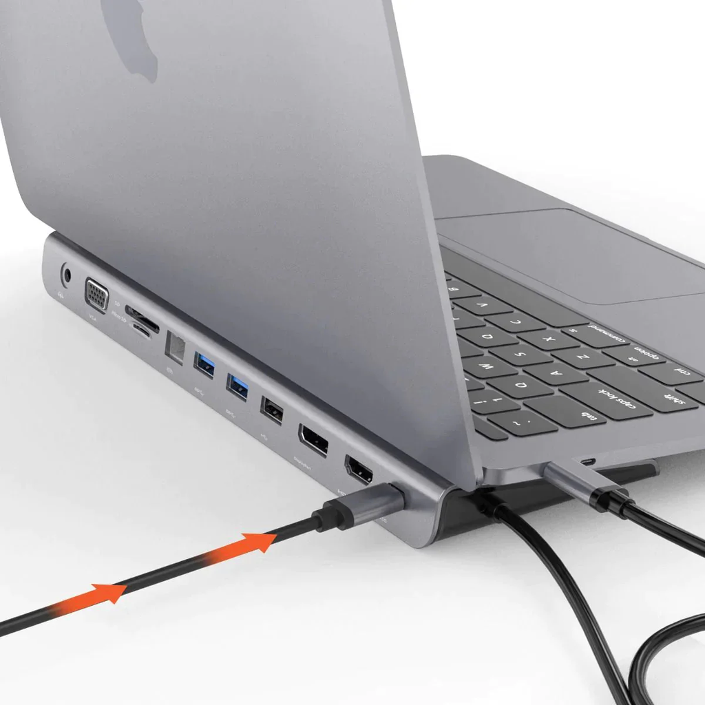 Pro USB-C Laptop Docking Station 11-in-1 with HDMI Ethernet USB Hub