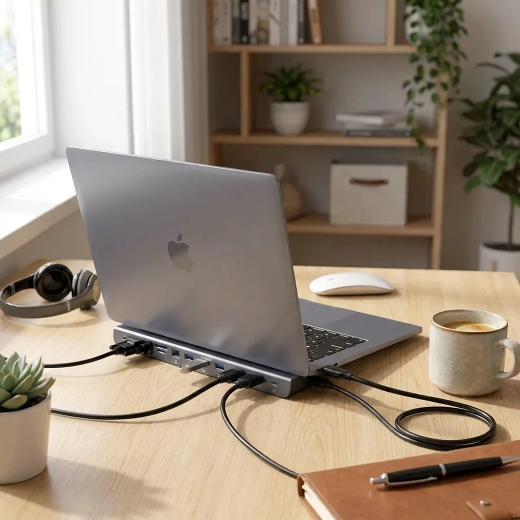 Pro USB-C Laptop Docking Station 11-in-1 with HDMI Ethernet USB Hub