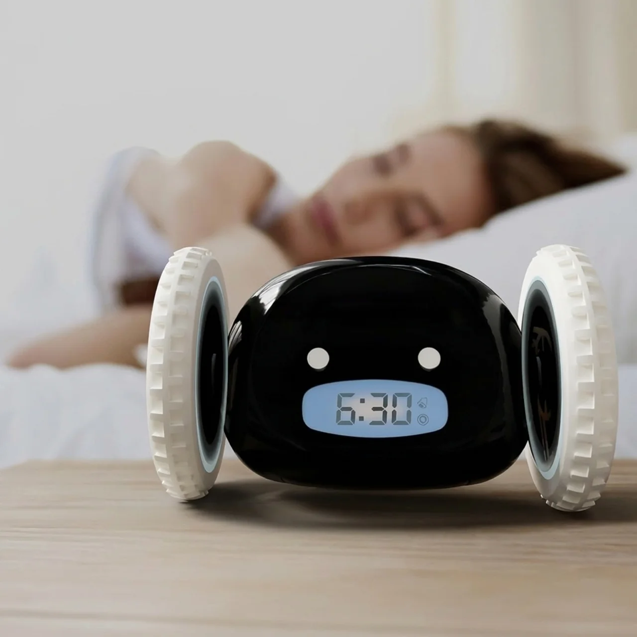 Alarm Clock with Mobile Escape Function Loud Alert Adjustable Snooze