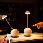 LED Table Lamp with RGB Lighting Remote Control and USB Charging Port