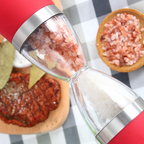 Manual Spice Grinder Adjustable Coarseness Glass Container for Salt and Pepper