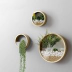 Modern Nordic Wall Mounted Decorative Planter with Matte Finish