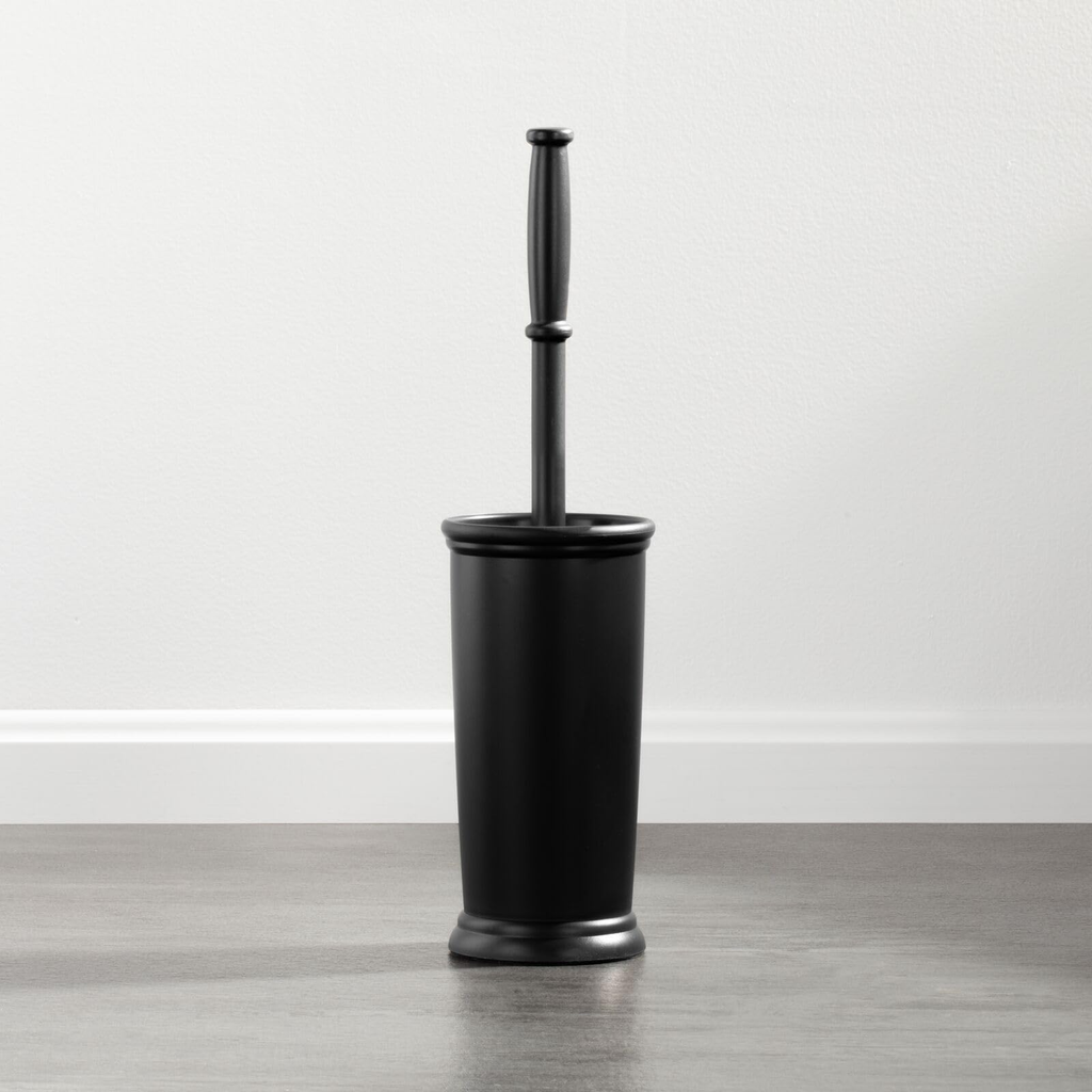 Toilet Brush with Holder – Extra Long Handle, Freestanding Bathroom Cleaning Tool