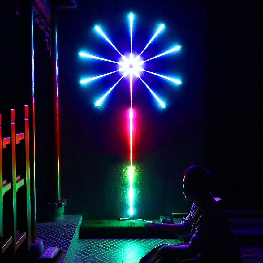 Firework LED Strip Lights RGB Bluetooth App Music Sync Remote Control
